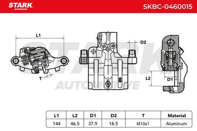спирачен апарат STARK SKBC-0460015