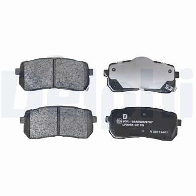 Remblokken set Achter , past: HYUNDAI H-1 CARGO, H-1 TRAVEL, IX55  KIA CARNIVAL II, CARNIVAL III, SORENTO III  MAZDA CX-30 2.0D-3.8 10.01-