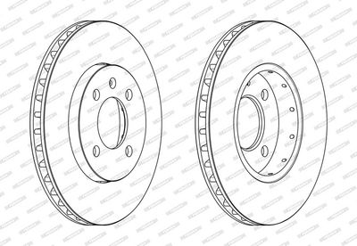 BREMSSCHEIBE FERODO DDF2184C 1