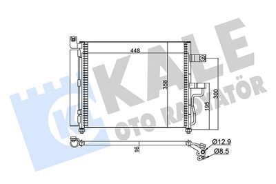 KALE OTO RADYATÖR 379100 Радиатор кондиционера  для HYUNDAI ACCENT II седан (LC) 1.6