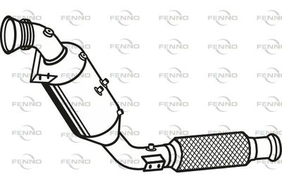 Filtr sadzy / filtr cząstek stałych, układ wydechowy FENNO P9817DPF