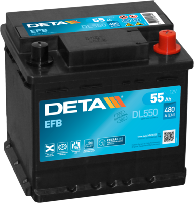DETA DL550 Аккумулятор  для PEUGEOT PARTNER (Пежо Партнер)