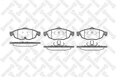 Комплект тормозных колодок, дисковый тормоз STELLOX 823 002B-SX для CHRYSLER SEBRING