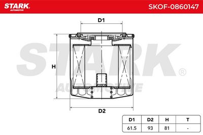 маслен филтър STARK SKOF-0860147