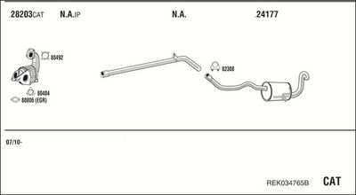 SISTEM DE ESAPAMENT WALKER REK034765B