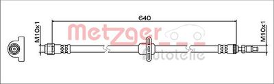 METZGER 4112083 Тормозной шланг  для BMW X4 (Бмв X4)