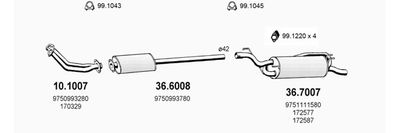 Układ wydechowy ASSO ART2408
