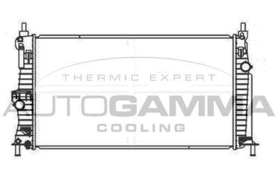 Радиатор, охлаждение двигателя AUTOGAMMA 107425 для MAZDA 3
