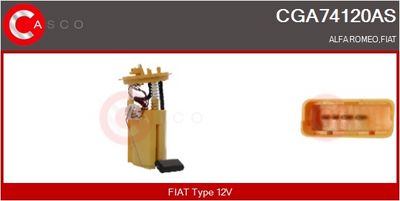 SISTEM ALIMENTARE CU COMBUSTIBIL CASCO CGA74120AS
