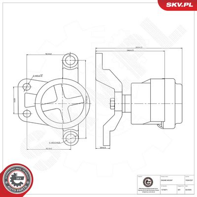 Zavěšení motoru SKV 75SKV257