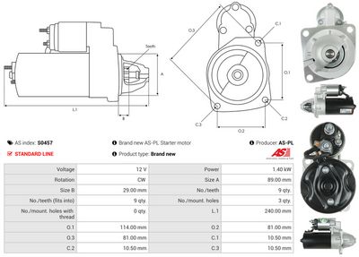 STARTER AS-PL S0457 4