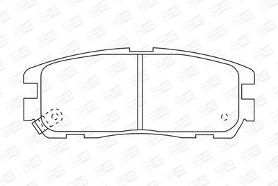 BREMSBELAGSATZ SCHEIBENBREMSE CHAMPION 572221CH 1