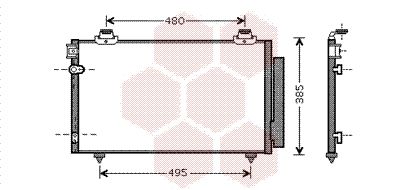 VAN WEZEL Condensor, airconditioning (53005481)