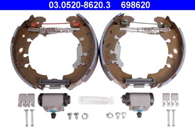 Комплект тормозных колодок ATE 03.0520-8620.3 для FIAT PUNTO