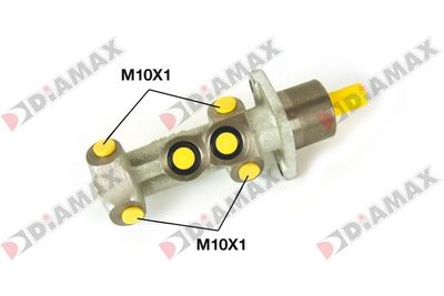 Главный тормозной цилиндр DIAMAX N04298 для FIAT PUNTO