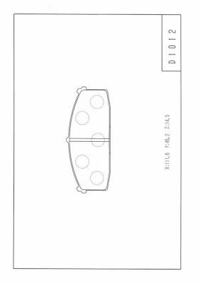 Комплект тормозных колодок, дисковый тормоз NPS N360N06 для YULON YULON