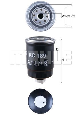 KNECHT KC 189 Топливный фильтр  для NISSAN CABSTAR (Ниссан Кабстар)