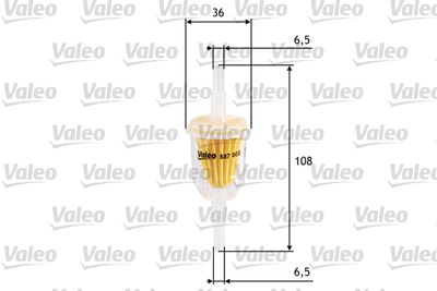 Топливный фильтр VALEO 587000 для PEUGEOT J7