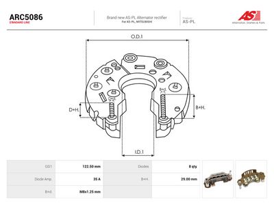 Usmerňovač, generátor AS-PL ARC5086