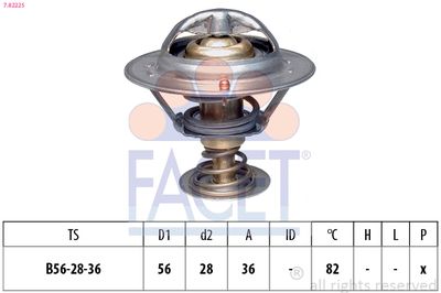 TERMOSTAT LICHID RACIRE FACET 78222S