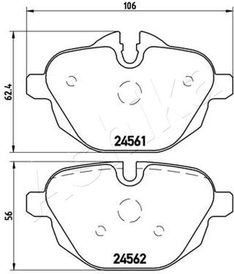 Brake Pad Set, disc brake 51-00-0112