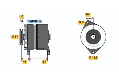 Alternator 0 986 035 770