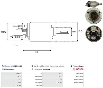 SOLENOID ELECTROMOTOR AS-PL SS0016BOSCH 3