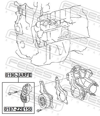 INTINZATOR CUREA CUREA DISTRIBUTIE FEBEST 01902ARFE 1