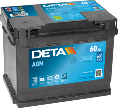 Стартерная аккумуляторная батарея DETA DK600 для ALFA ROMEO MATTA
