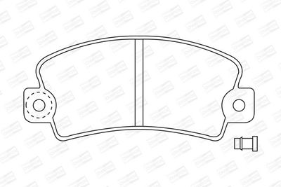 BREMSBELAGSATZ SCHEIBENBREMSE CHAMPION 571224CH 1