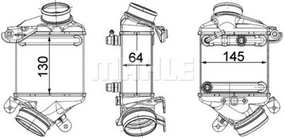 Laddluftkylare MAHLE CI 187 000P