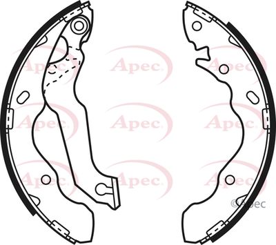 Brake Shoe Set APEC SHU643