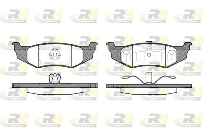 Комплект тормозных колодок, дисковый тормоз ROADHOUSE 2482.40 для CHRYSLER 300M
