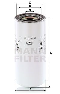 Oljefilter MANN-FILTER WD 13 145/18