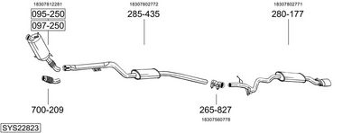 Изпускателна система BOSAL SYS22823