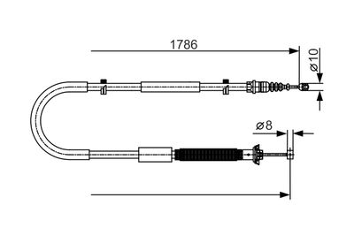 Cable Pull, parking brake 1 987 477 910