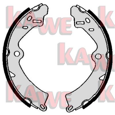 Комплект тормозных колодок KAWE 05540 для SUZUKI LJ80