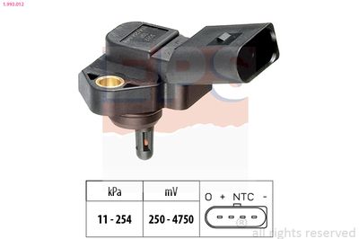 Air Pressure Sensor, altitude adaption 1.993.012