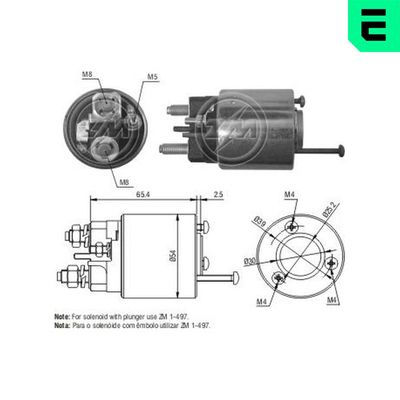 Elektromagnetický spínač, startér ERA ZM497
