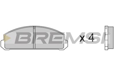 BREMSI BP2123 Тормозные колодки и сигнализаторы  для MAZDA 323 I (FA) 1.3