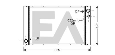 EACLIMA 31R02056 Радиатор охлаждения двигателя для AUDI A8 D3 (4E2, 4E8)