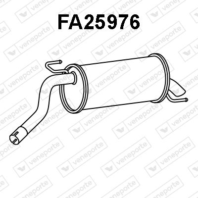 Глушитель выхлопных газов конечный VENEPORTE FA25976 для FIAT 500L