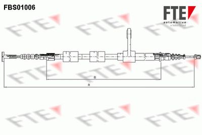 Тросик, cтояночный тормоз FTE 9250002 для ALFA ROMEO 147
