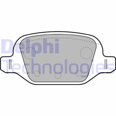 Комплект тормозных колодок, дисковый тормоз DELPHI LP1678 для CITROËN NEMO