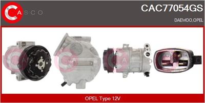 CASCO CAC77054GS Компрессор кондиционера для DAEWOO MATIZ (Деу Матиз)