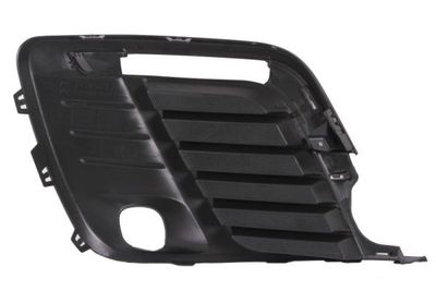 Voorbumper afdekking Voor Links (met mistlampgaten, plastic, zwart) past: PEUGEOT TRAVELLER 04.16-