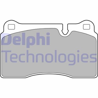 Комплект тормозных колодок, дисковый тормоз DELPHI LP2009 для ASTON MARTIN DB9