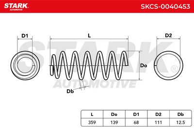 пружина за ходовата част STARK SKCS-0040453