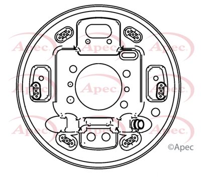 Brake Mounting Plate APEC ASG1135
