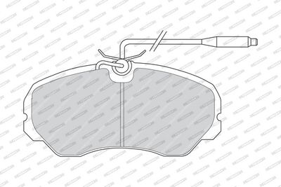 Remblokken set Voor , past: CITROEN C25  FIAT DUCATO  PEUGEOT 206, J5 1.1-2.5D 09.81-02.07